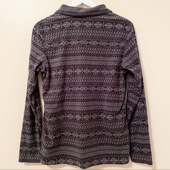 Columbia Quarter Zip Fleece Pullover - Black/Grey - Picture 2 of 4